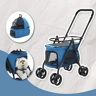 Poussette pour Chien - PetStroller™ - Bleu