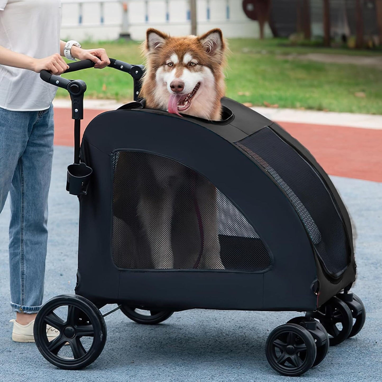 Poussette pour Chien - StrollyPet™ - Noir