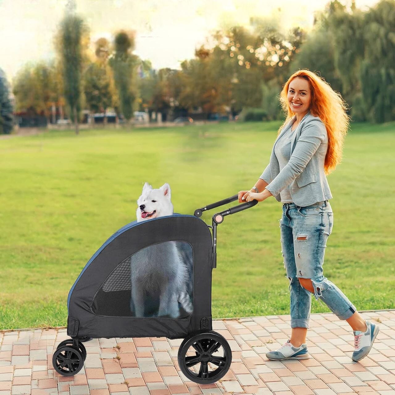 Poussette pour Chien - StrollyPet™ - Bleu