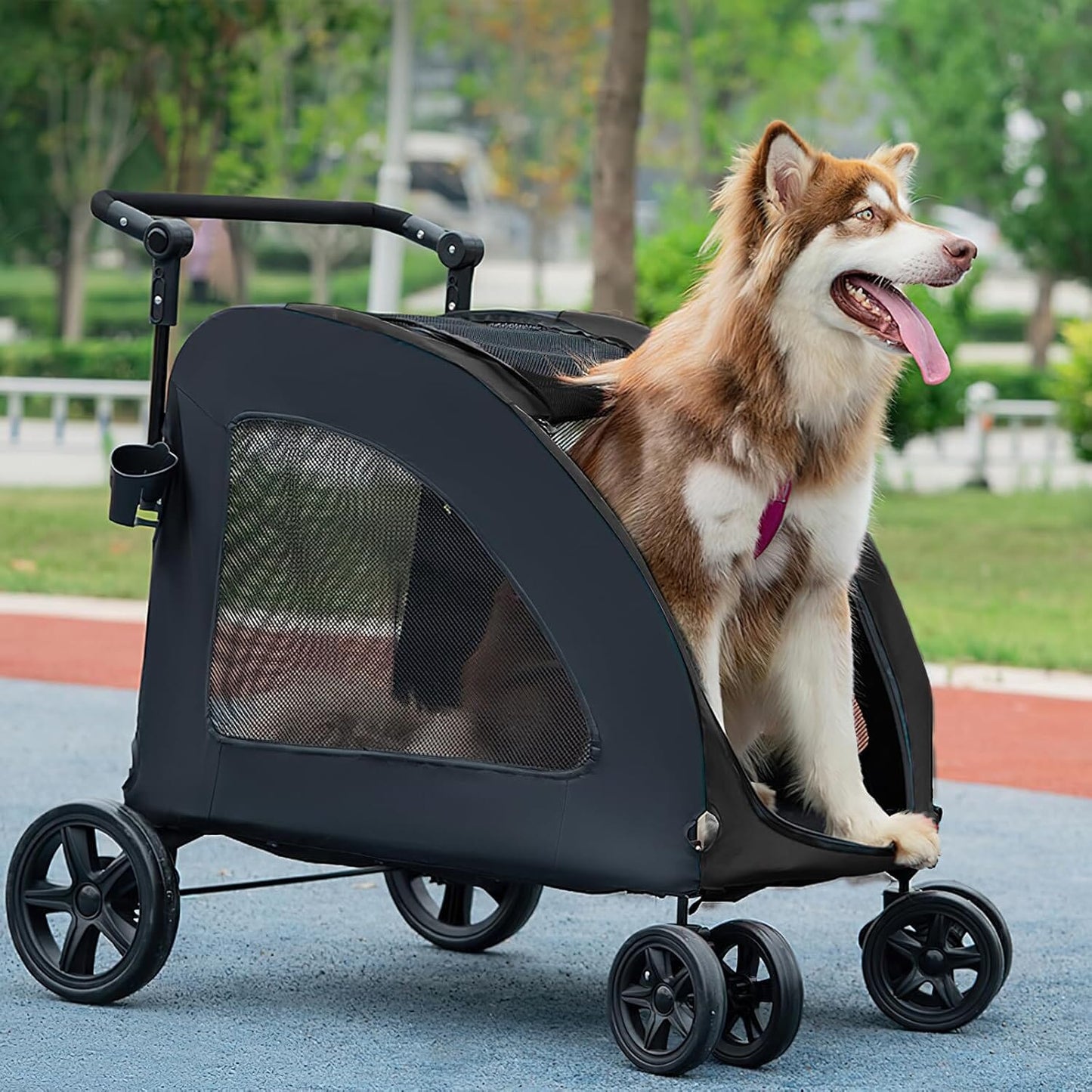 Poussette pour Chien - StrollyPet™ - Noir