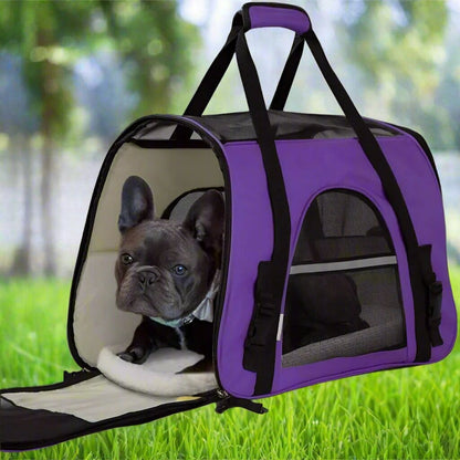 bouledogue-noir-herbe-sac-de-transport-pour-chien-violet