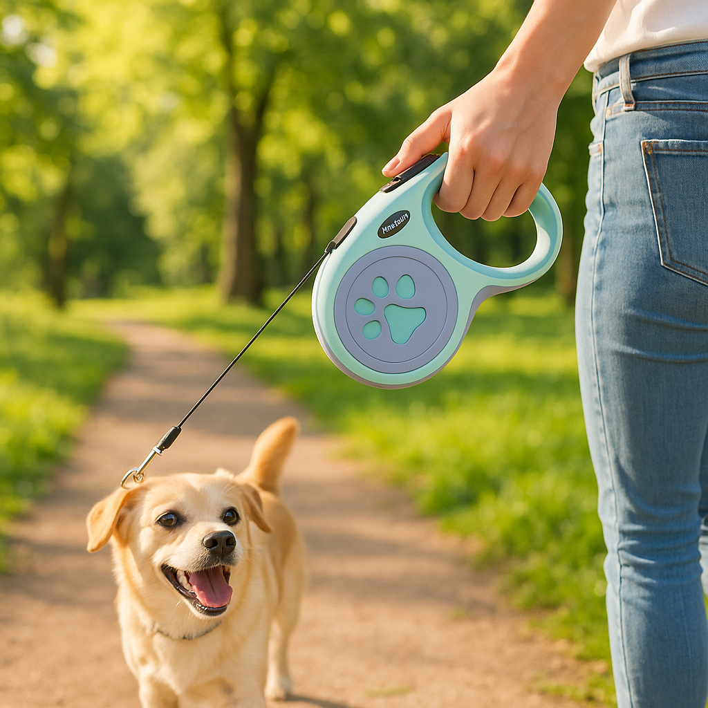 dame sentier foret laisse pour chien vert clair