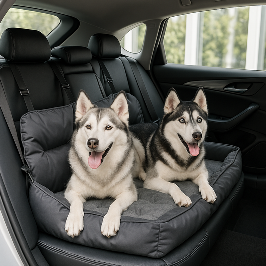 deux-husky-sibérien-voiture-siège-arrière-auto-pour-chien-gris